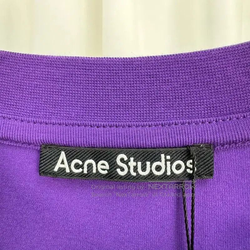 Acne Studios Acne Studios Long Sleeve Purple Logo T-Shirt. Size US XL / EU 56 / 4 - 6 Thumbnail