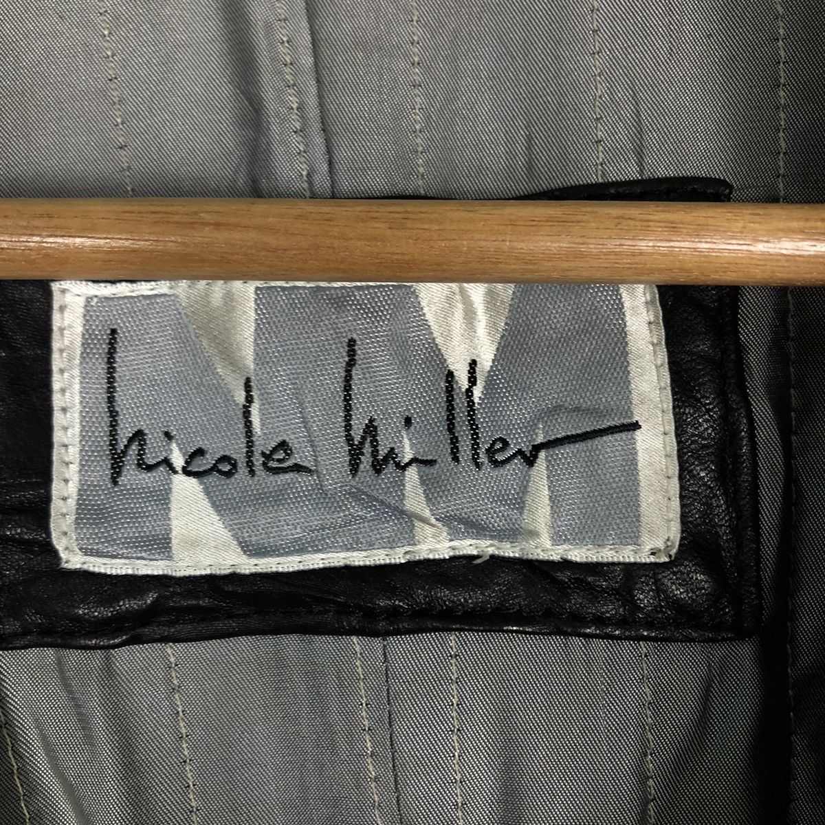 Genuine Leather 🔥Vintage Genuine Leather Jacket Double Breast Nicole Miller Size US L / EU 52-54 / 3 - 15 Thumbnail