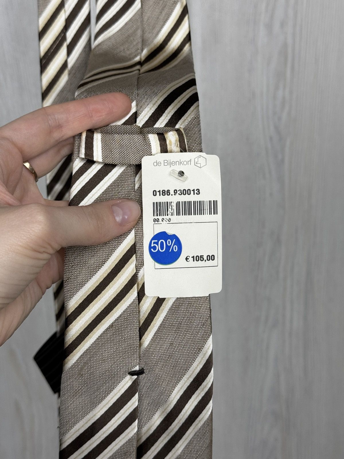 Ermenegildo Zegna NEW ERMENEGILDO ZEGNA Tie Silk Linen Grey Italy Authentic Size ONE SIZE - 5 Thumbnail