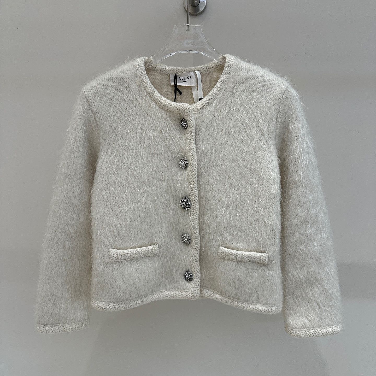 Celine Celine Mohair Knit Cardigan Size XS Size XS / US 0-2 / IT 36-38 - 1 Thumbnail