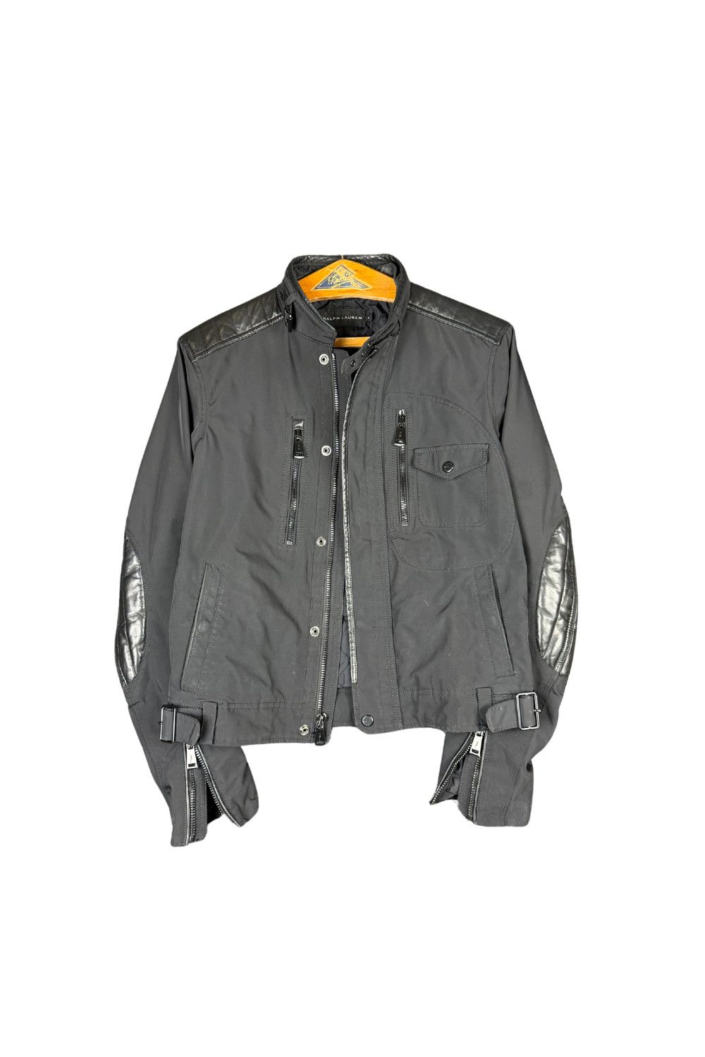 Polo Ralph Lauren Ralph Lauren Black Label Lambskin Moto Jacket (c.2012) Size US S / EU 44-46 / 1 - 1 Thumbnail