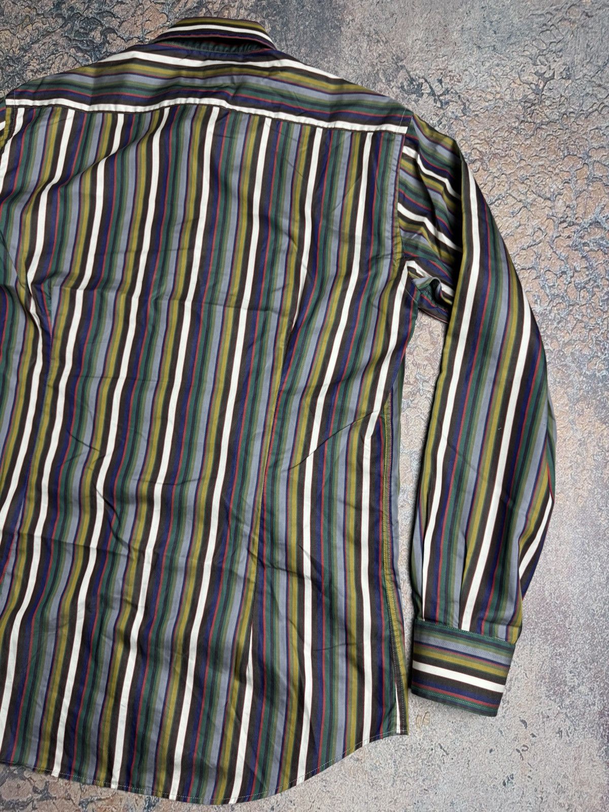 Etro Etro Multicolor Striped Button Down Shirt Italian Size 42 Size US M / EU 48-50 / 2 - 10 Thumbnail