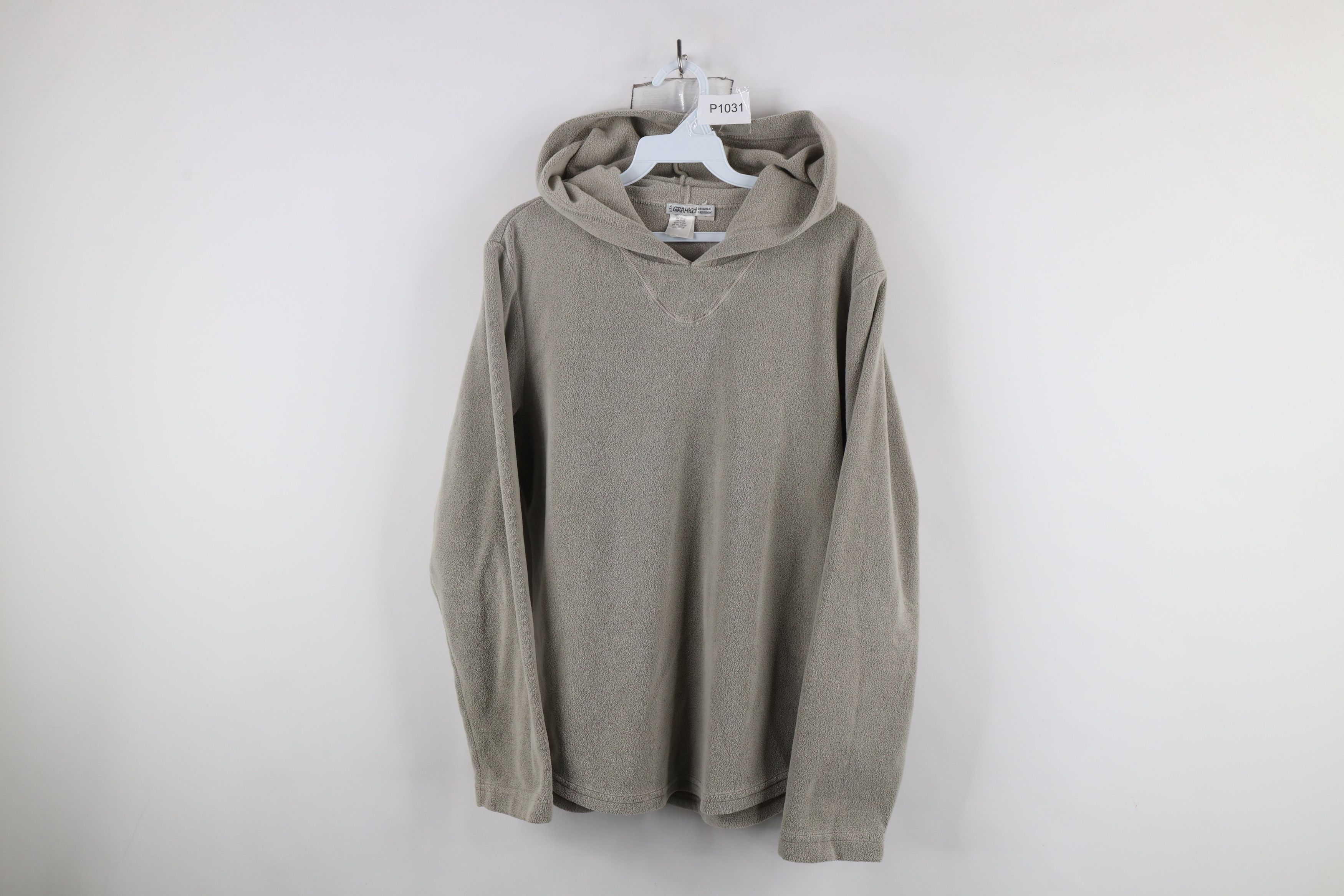Gramicci × Vintage Vintage 90s Gramicci Freedom Blank Fleece Hoodie Gray USA Size L / US 10 / IT 46 - 1 Thumbnail