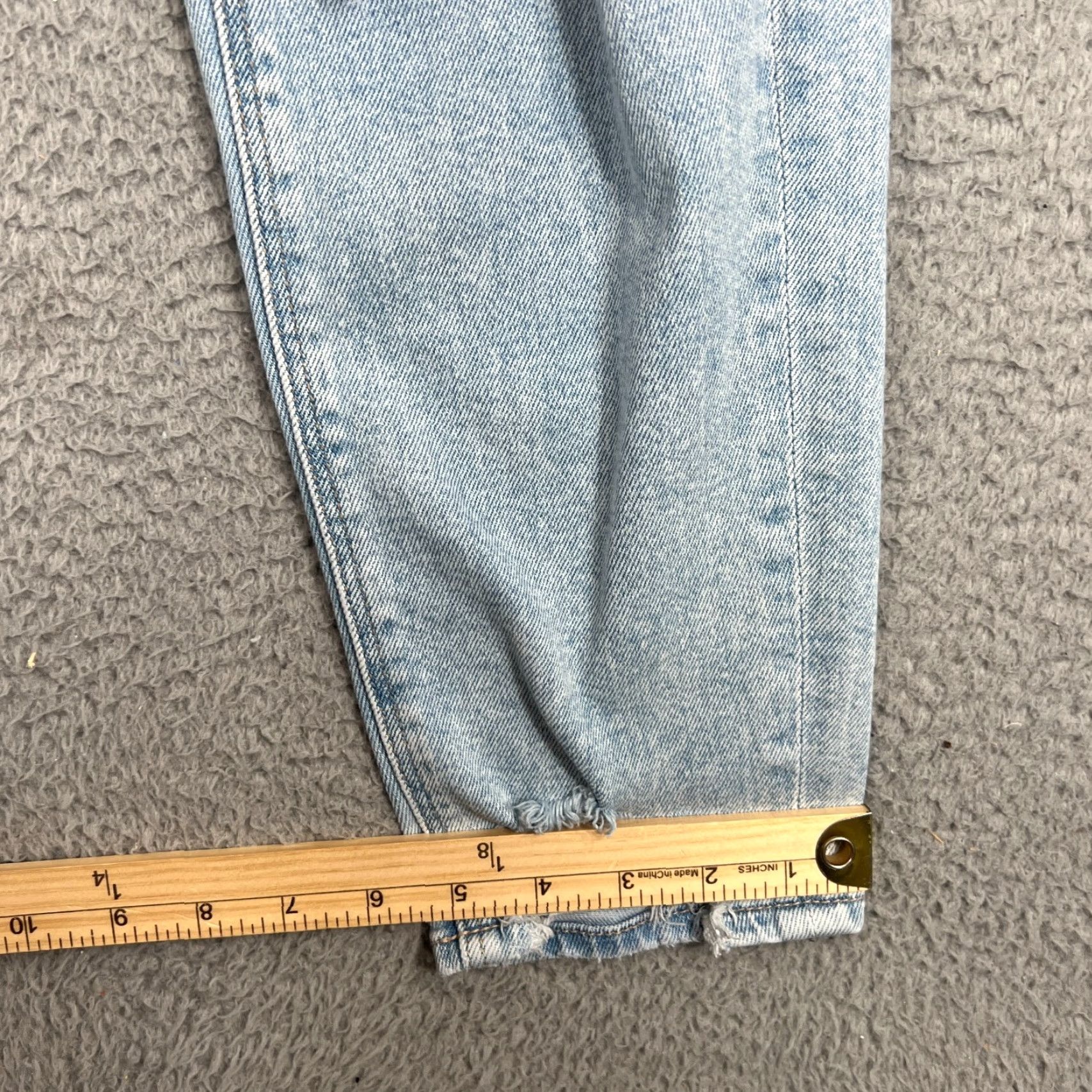 American Eagle Outfitters American Eagle Jeans Curvy Mom Jean High Rise Blue Stretch Womens 0R 0 Regular Size 25" / US 0 / IT 36 - 3 Thumbnail