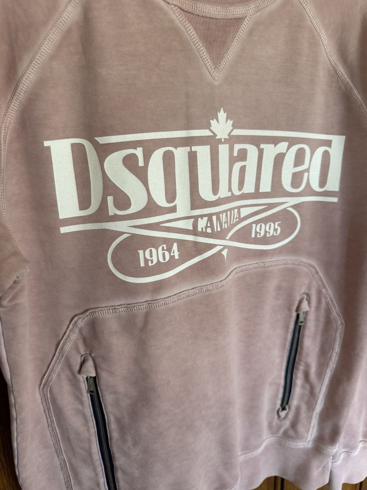 Dsquared2 SS11 Dsquared2 pink logo zip crewneck sweater S Size US S / EU 44-46 / 1 - 11 Thumbnail