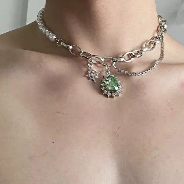 Vintage Retro punk necklace Size ONE SIZE - 2 Thumbnail