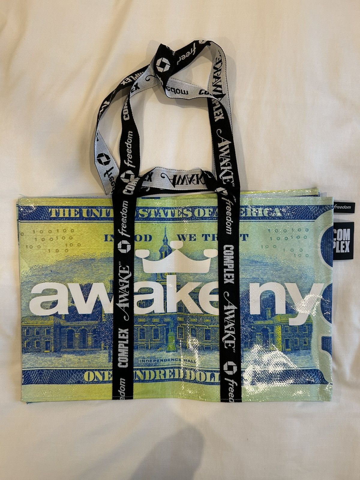 Awake NY Awake NY Tote Bag Chase Freedom ComplexCon Exclusive Bundle Size ONE SIZE - 4 Thumbnail