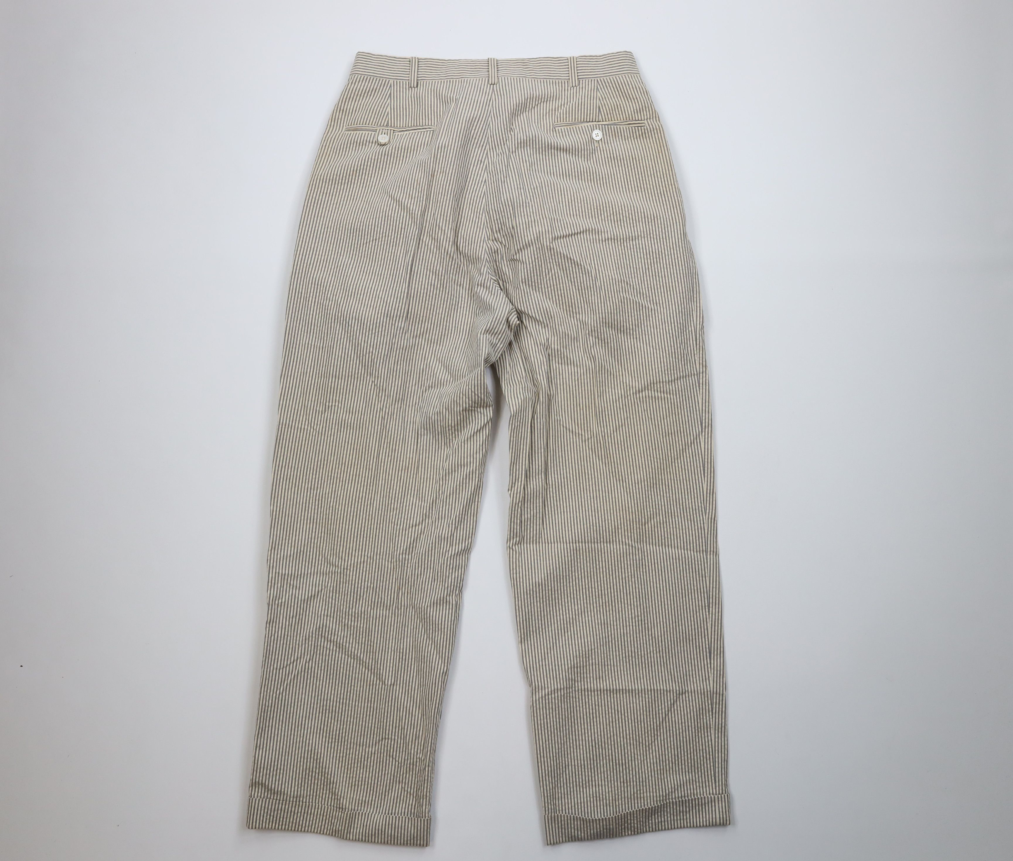 Polo Ralph Lauren Vintage 70s Ralph Lauren Seer Sucker Wide Leg Pants USA Size US 32 / EU 48 - 12 Thumbnail
