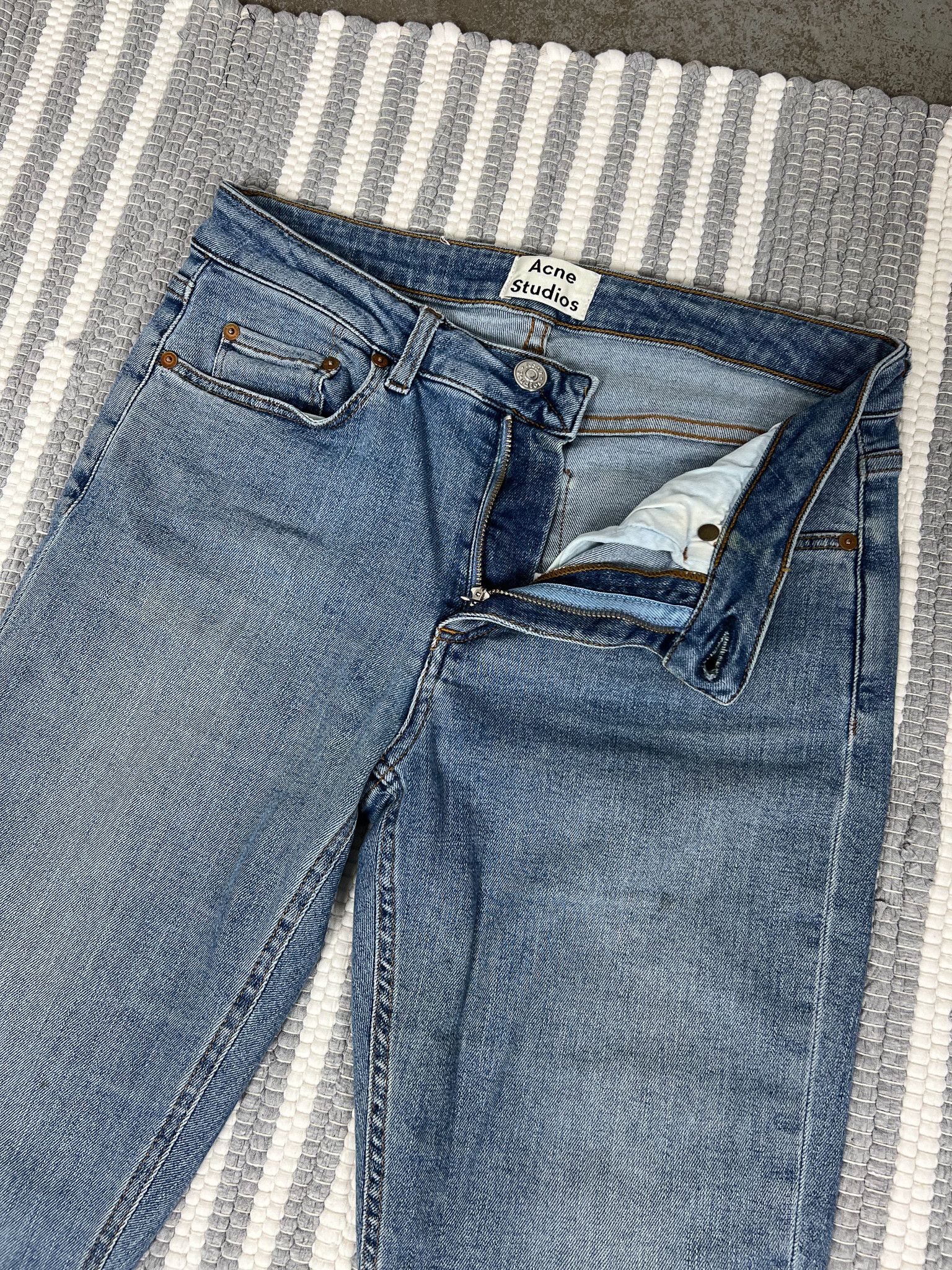 Acne Studios Acne Studios Blue Denim Skinny Jeans Pants Size 27" / US 4 / IT 40 - 4 Thumbnail