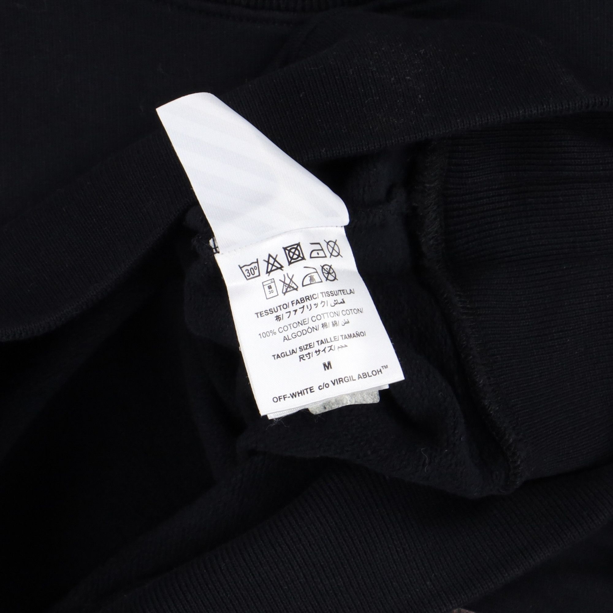 Off-White Black Mariana da Silva Logo Oversized Sweatshirt Size US M / EU 48-50 / 2 - 7 Thumbnail