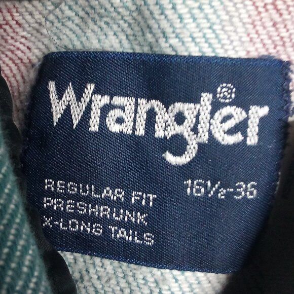 Wrangler Vintage Wrangler Striped Brushpopper Western Button Shirt Size US L / EU 52-54 / 3 - 3 Thumbnail