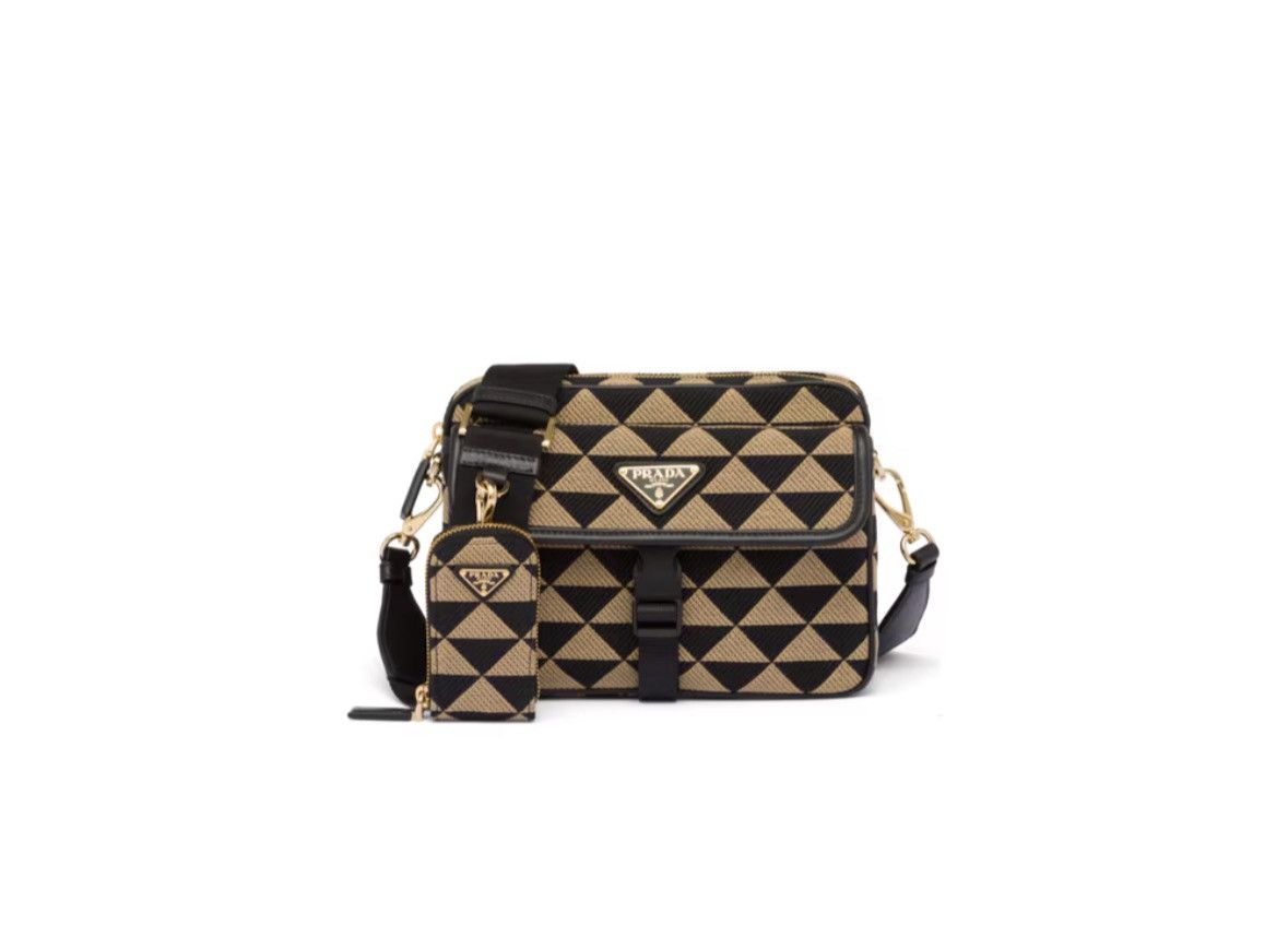 Prada Embroidered Fabric Bag