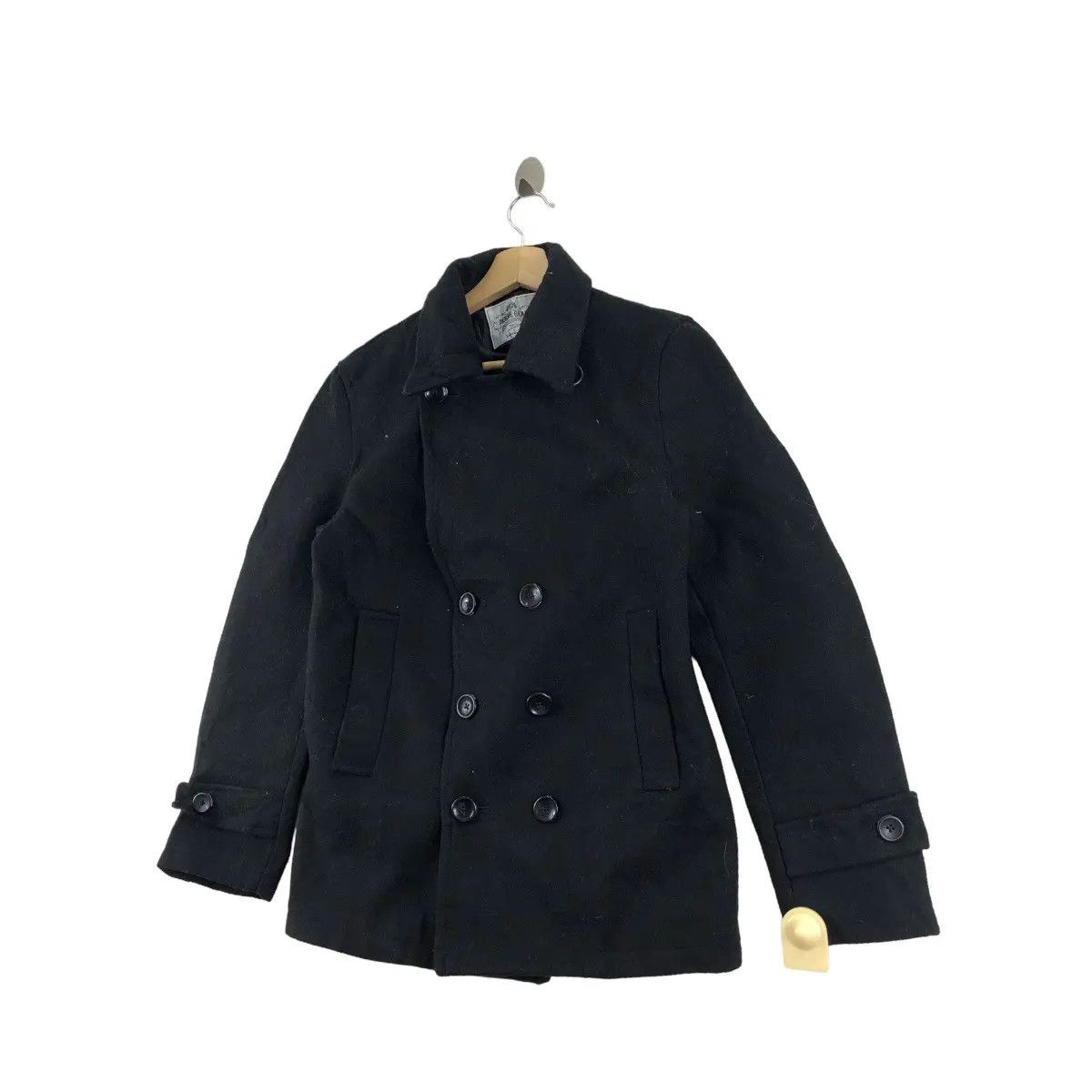 Vintage DENIME JAPANESE DENIM Exclusive Collection Pea Coat Jacket Size US S / EU 44-46 / 1 - 4 Thumbnail