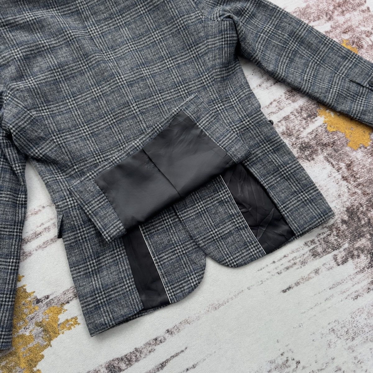 Burberry VINTAGE BURBERRY LONDON CHECK WOOL BLAZER JACKET RARE Size 42R - 13 Thumbnail