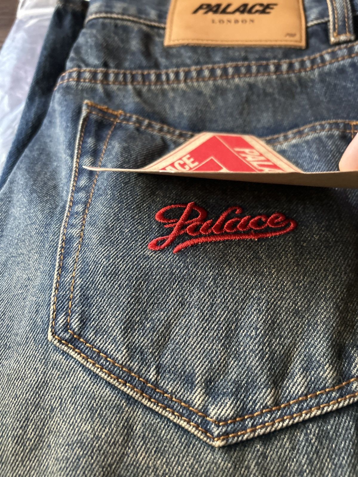 Palace Palace P90 Baggy Jean Sand Wash Indigo Size 30 Sandwash