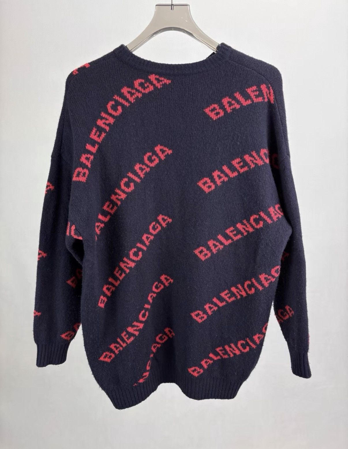 Balenciaga BALENCIAGA All-Logo Sweater K1 Size US S / EU 44-46 / 1 - 2 Thumbnail