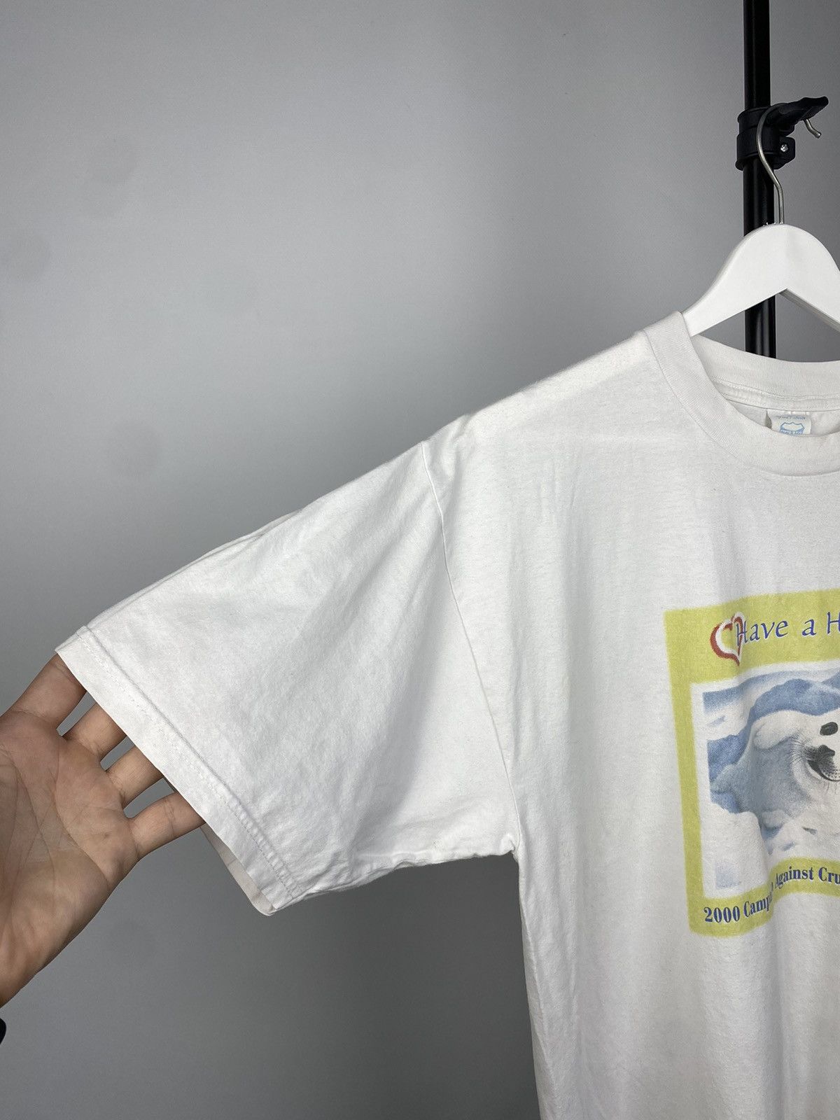 Habitat × Native × Vintage Vintage 2000 IFAW Have a Heart Mike Speiser t-shirt Size US L / EU 52-54 / 3 - 8 Thumbnail