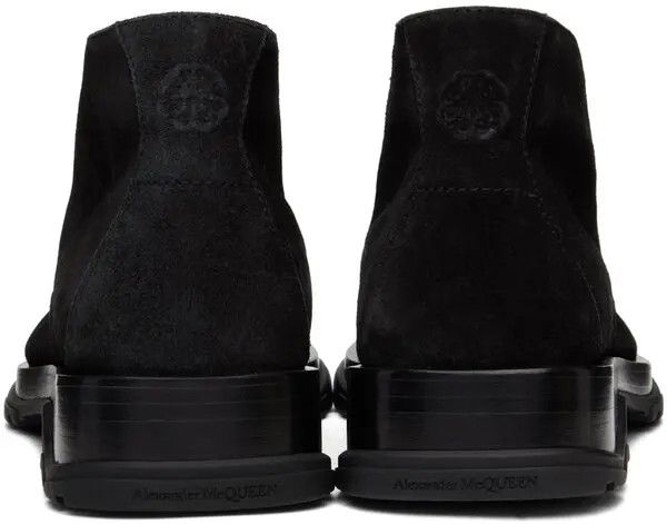 Alexander McQueen o1y1024 Ankle Boots in Black Size US 12 / EU 45 - 2 Thumbnail