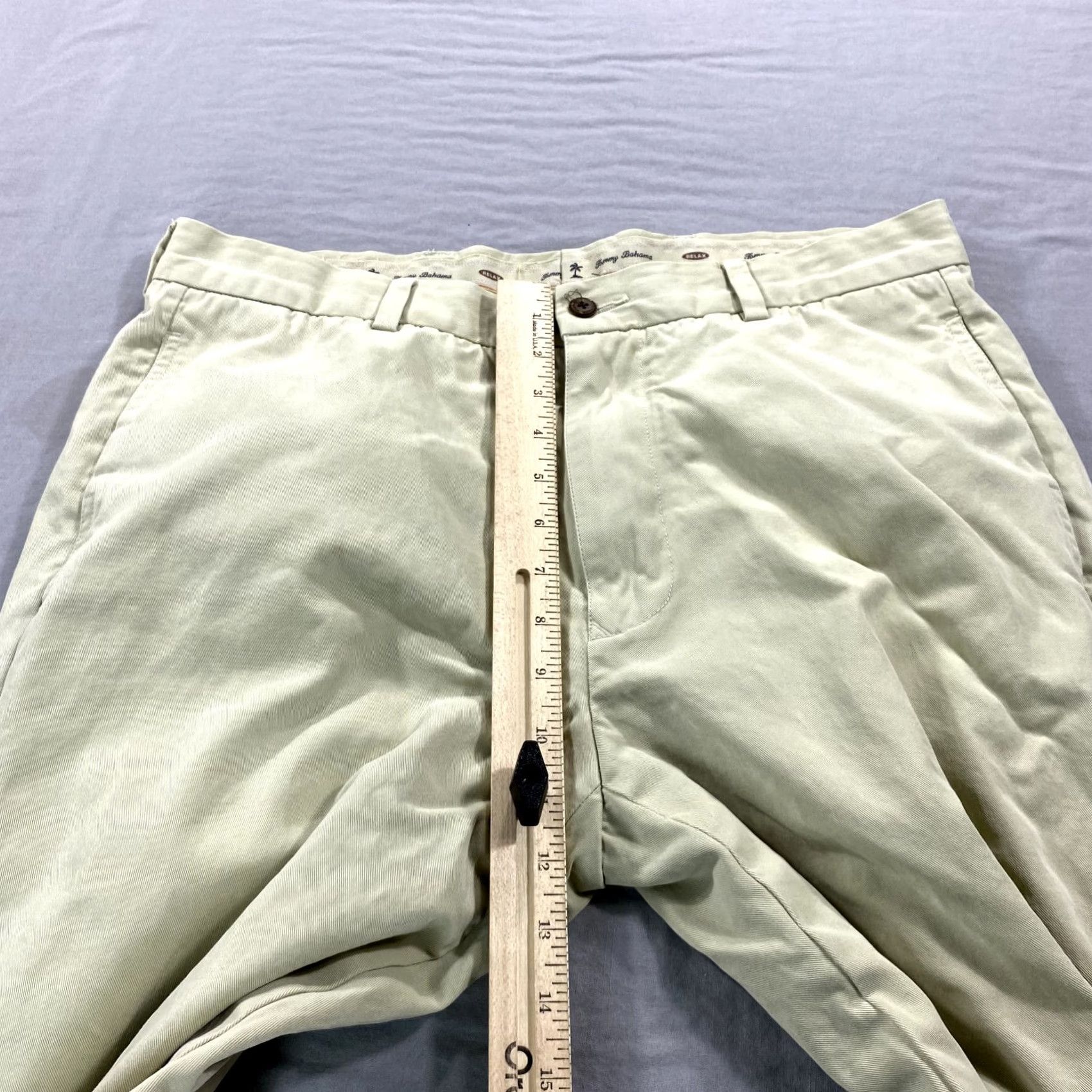 Tommy Bahama VTG Tommy Bahama Relax Pants Mens 33x27 Beige Chino Khakis Trouser Dress Casual Pants Size US 33 - 7 Thumbnail
