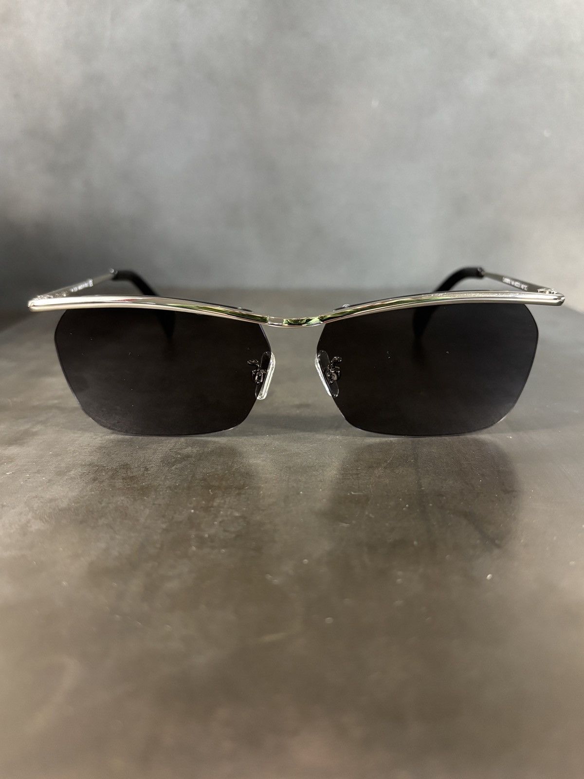 Vintage Metal Half Rim Sunglasses Celine Style Designer CL 40307U Size ONE SIZE - 5 Thumbnail