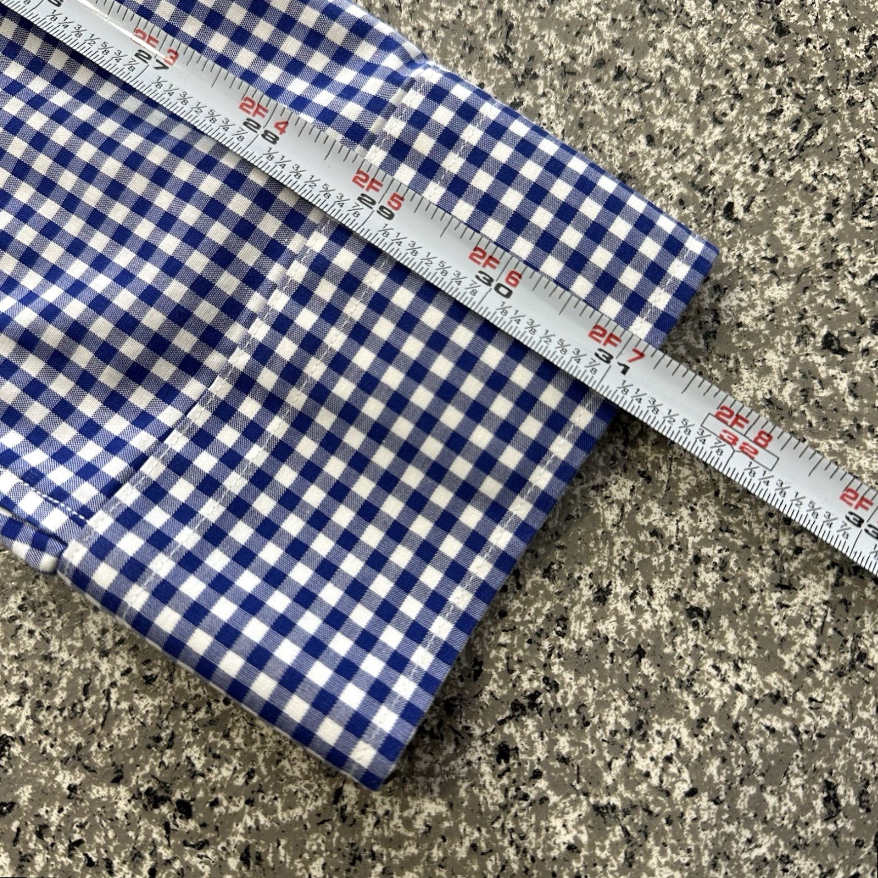 Banana Republic Banana Republic Button-Up Shirt Mens L Camden Regular Fit Non-Iron Gingham Blue Cotton Size US L / EU 52-54 / 3 - 7 Thumbnail