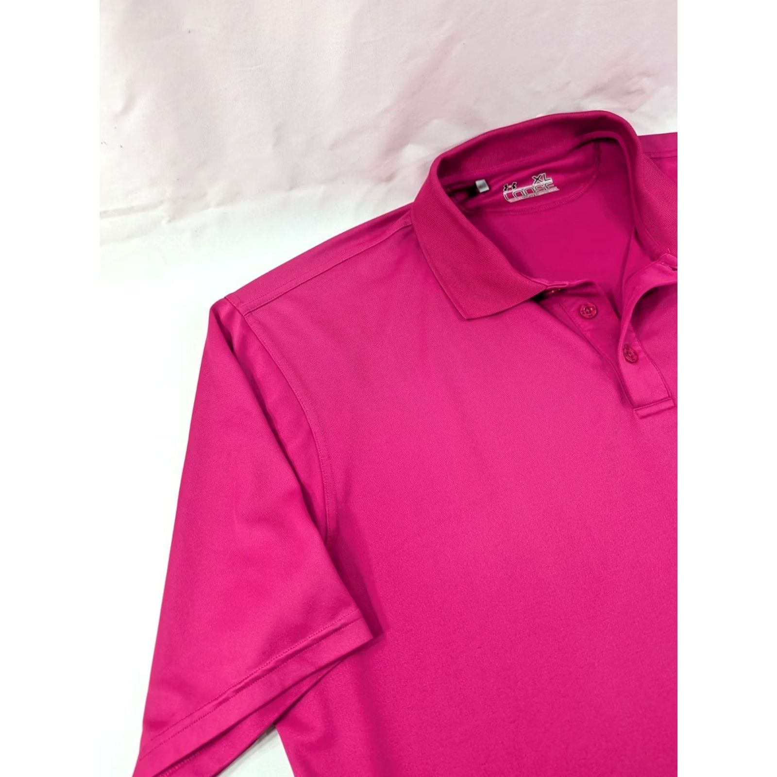 Under Armour Under Armour Short Sleeve Polo Shirt XL Performance Multicolor Pink Oak Tree National Polo Shirt Mens XL Size US XL / EU 56 / 4 - 2 Thumbnail