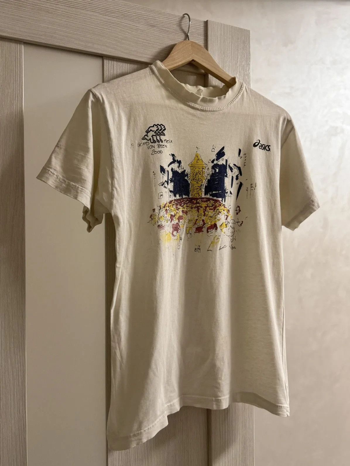Asics × Vintage 1994 Vintage Grandprix Volksbank BPS t-shirt Run Running Size US S / EU 44-46 / 1 - 4 Thumbnail