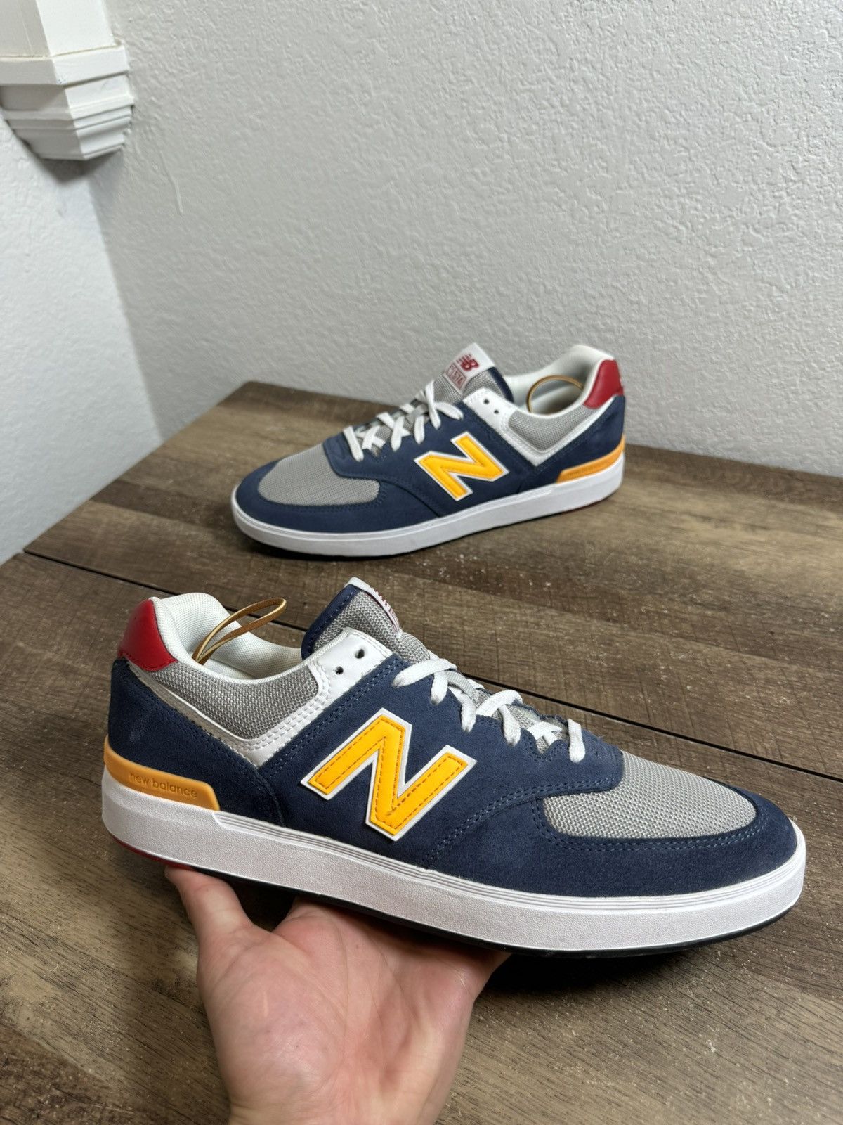 New Balance New Balance CT574 Suede Sneakers Men’s Size 12 Blue/Orange Size US 12 / EU 45 - 1 Thumbnail