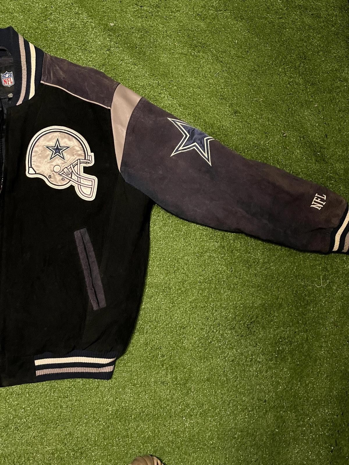 NFL Vintage Dallas Cowboys Leather and Suede Jacket Size ONE SIZE - 8 Thumbnail
