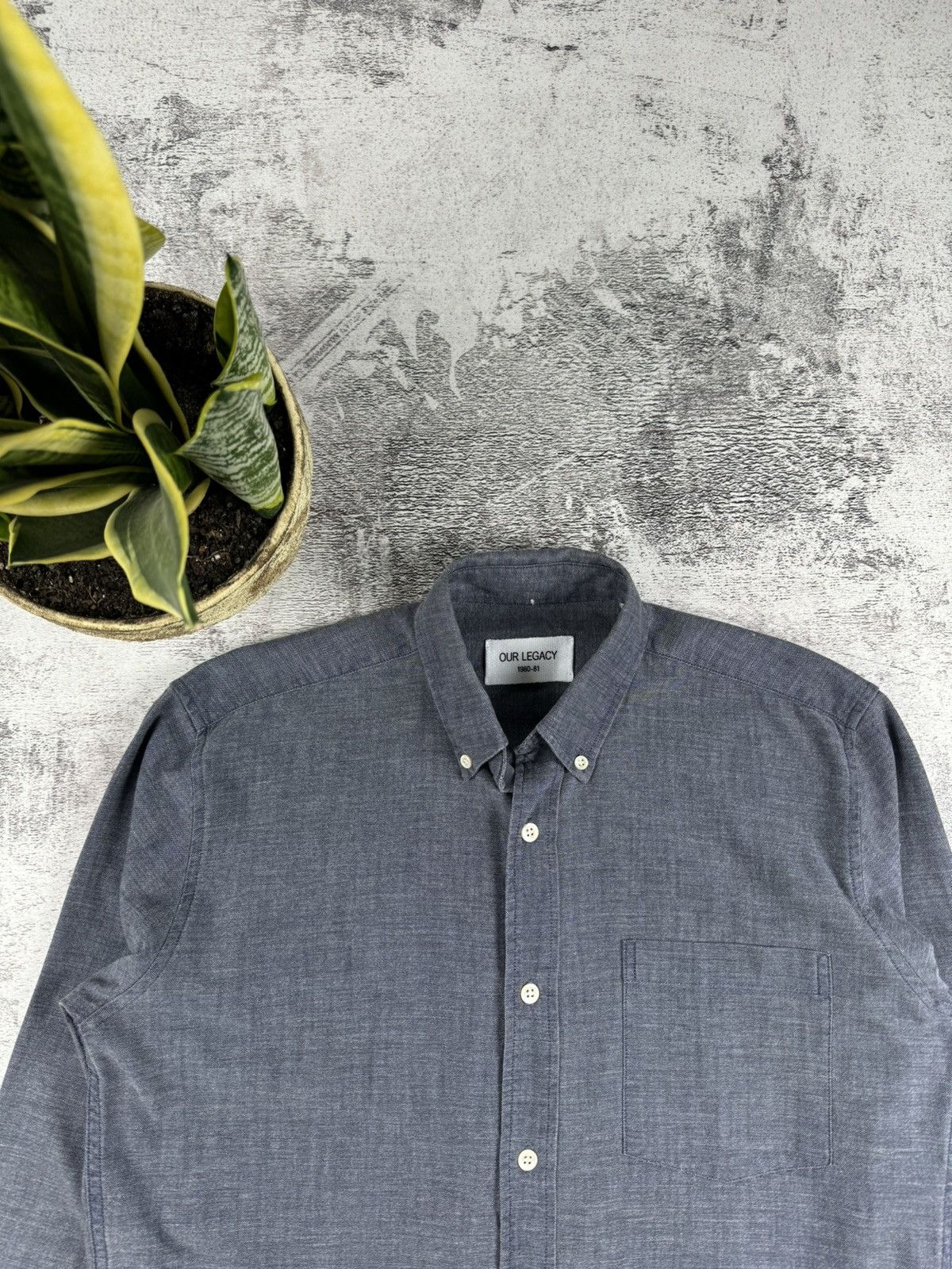 Our Legacy Our Legacy 1980-81 Basic Blank Longsleeve Button Shirt Size US S / EU 44-46 / 1 - 5 Thumbnail