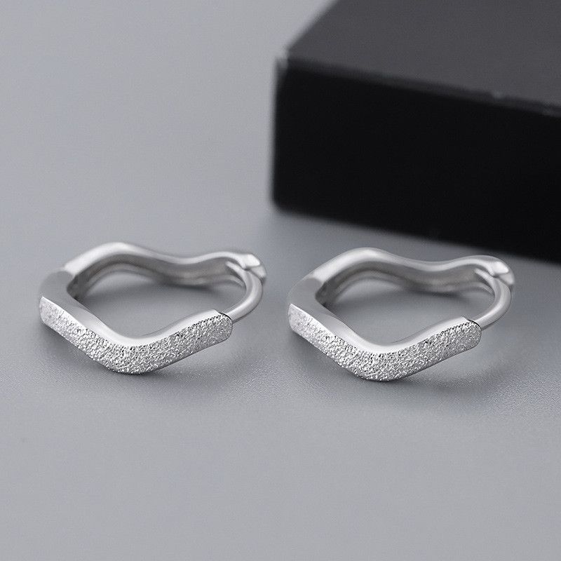 Jewelry Hip-hop Earrings One Pairs Chrome Jewelry Size ONE SIZE - 6 Thumbnail