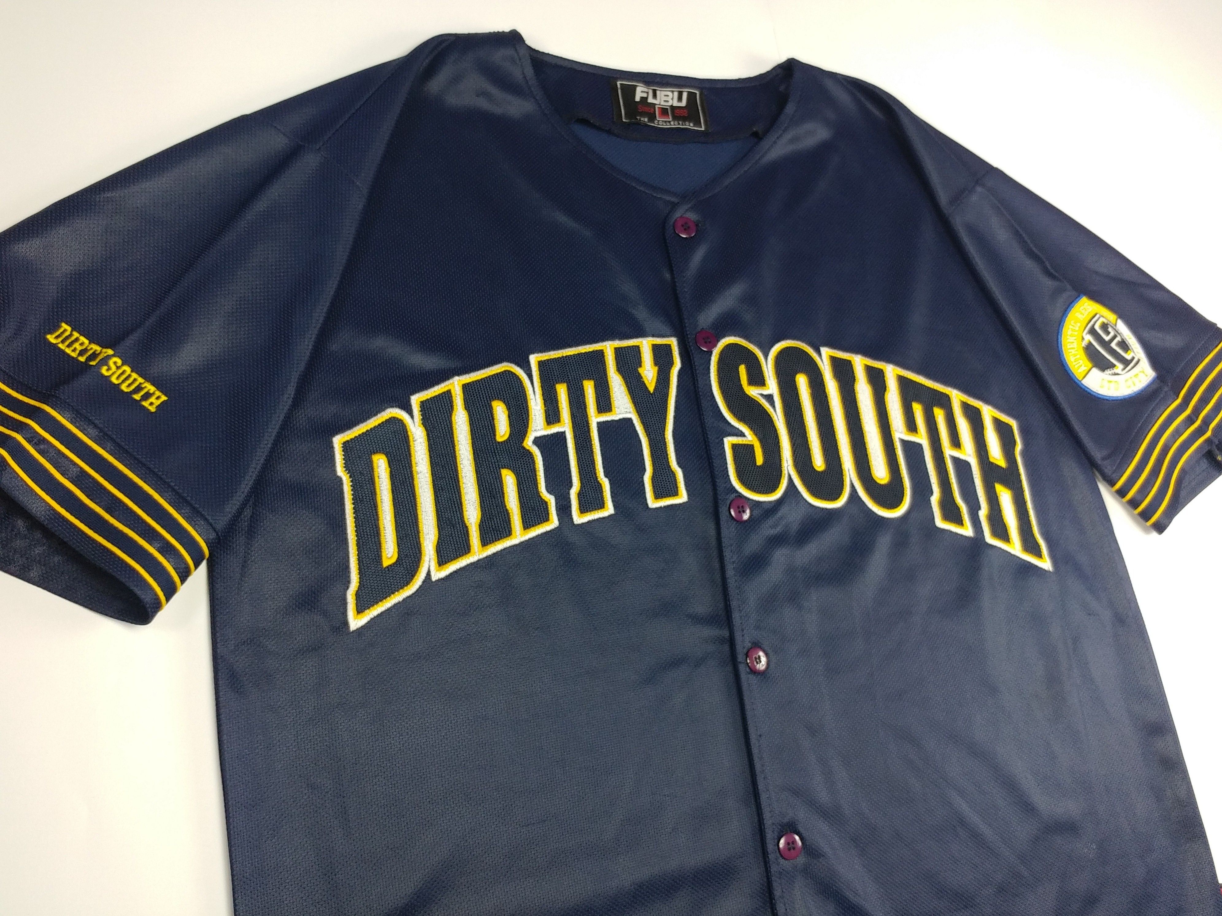 Fubu FUBU jersey, City Series, vintage Dirty South t-shirt L Size US L / EU 52-54 / 3 - 6 Thumbnail