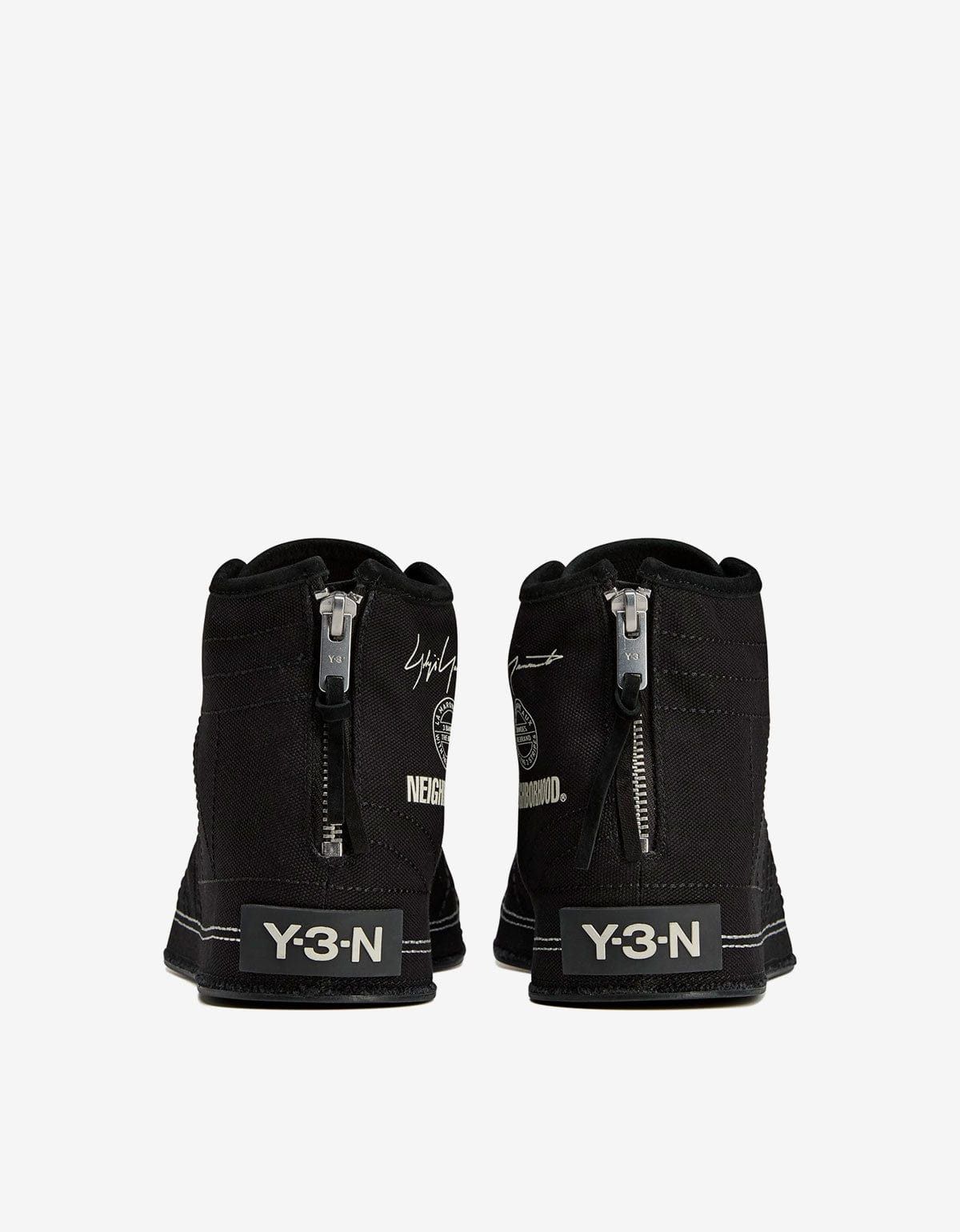Y-3 Y-3 Neighborhood Nizza Hi Black Trainers Size US 7 / EU 40 - 3 Thumbnail