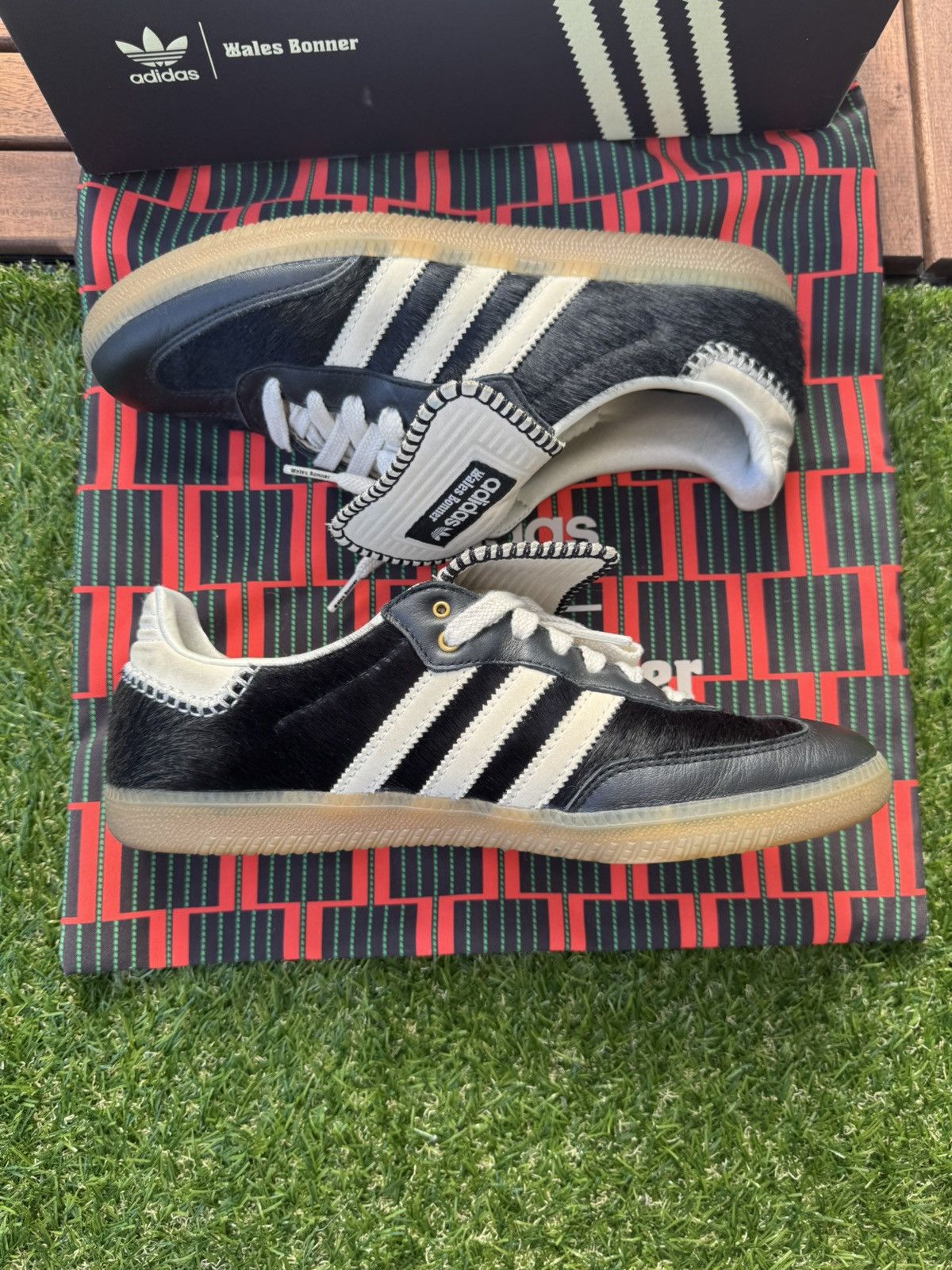 Adidas × Wales Bonner Adidas x Wales Bonner Samba Pony Tonal Core Black Size US 9.5 / EU 42-43 - 11 Thumbnail
