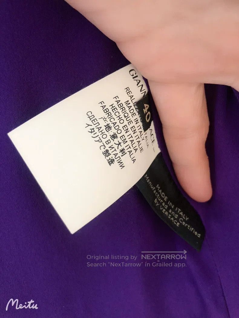 Versace Versace Main line: gold label top luxury lavender violet s Size M / US 6-8 / IT 42-44 - 5 Thumbnail