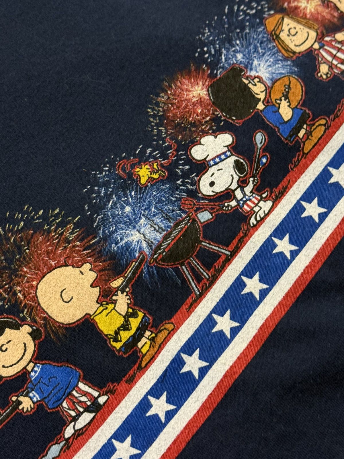 Gildan × Peanuts × Vintage Vintage Peanuts Snoopy Charlie Brown 4th of July Tee Large Size US L / EU 52-54 / 3 - 3 Thumbnail