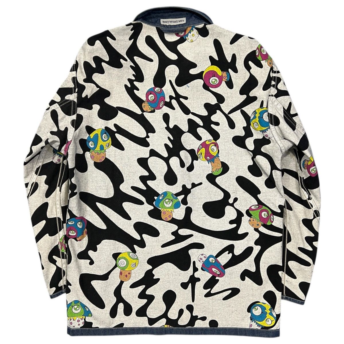 Issey Miyake ISSEY MIYAKE 2000SS TAKASHI MURAKAMI Reversible Denim Jactet Size US M / EU 48-50 / 2 - 8 Thumbnail