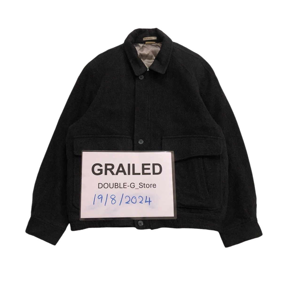📌VINTAGE BOMBER JACKET WOOL MA-1 DESIGN SUBARU JAPAN