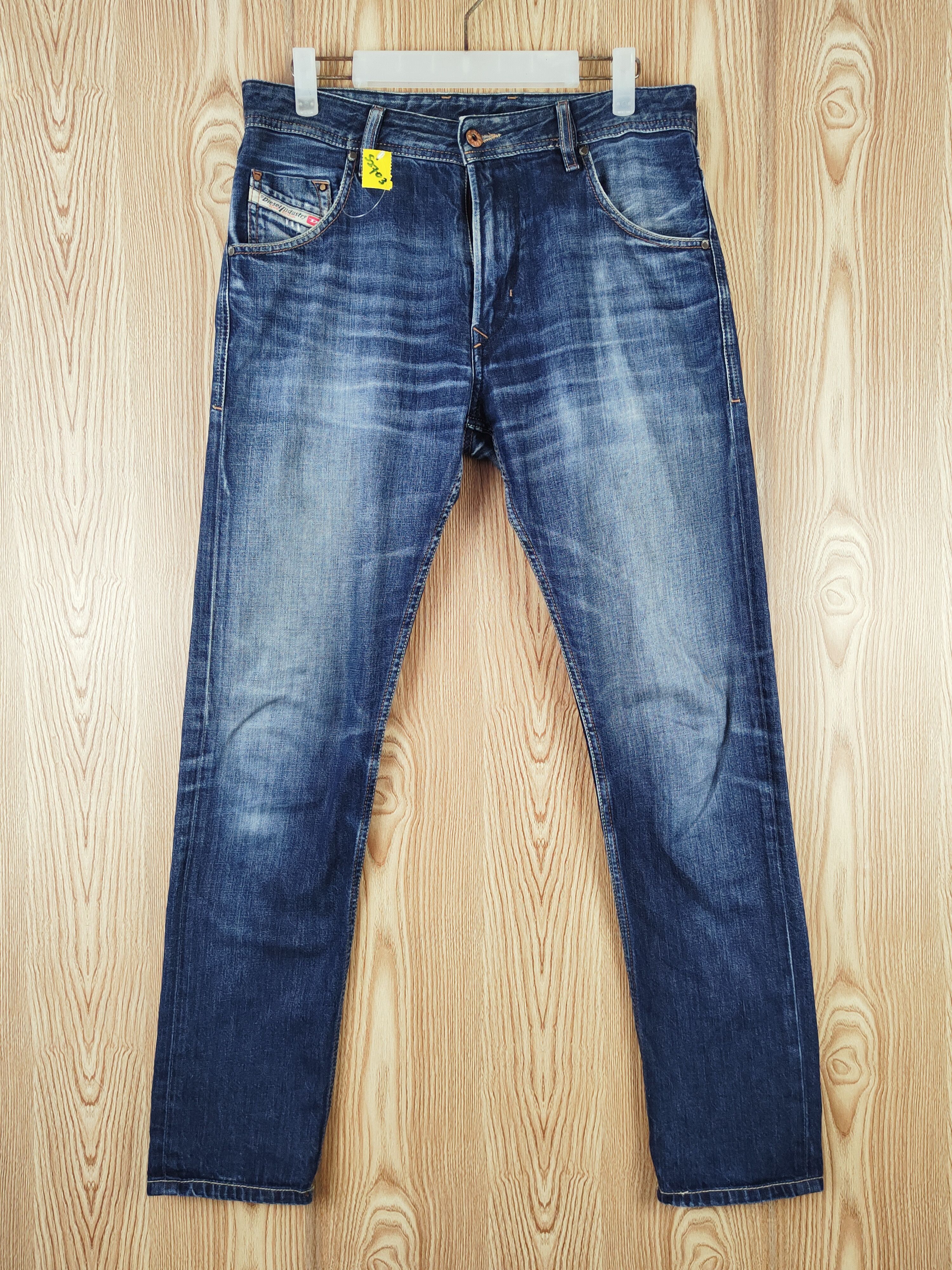 Diesel Diesel Dark Blue Distressed Ripped Jeans #S2703 Size US 30 / EU 46 - 1 Thumbnail