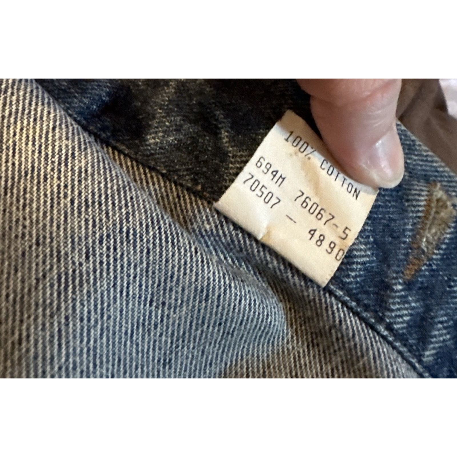 Levi's Levi’s 70507 Y2K Custom Biker Denim Iron Cross Patch M Size US M / EU 48-50 / 2 - 8 Thumbnail