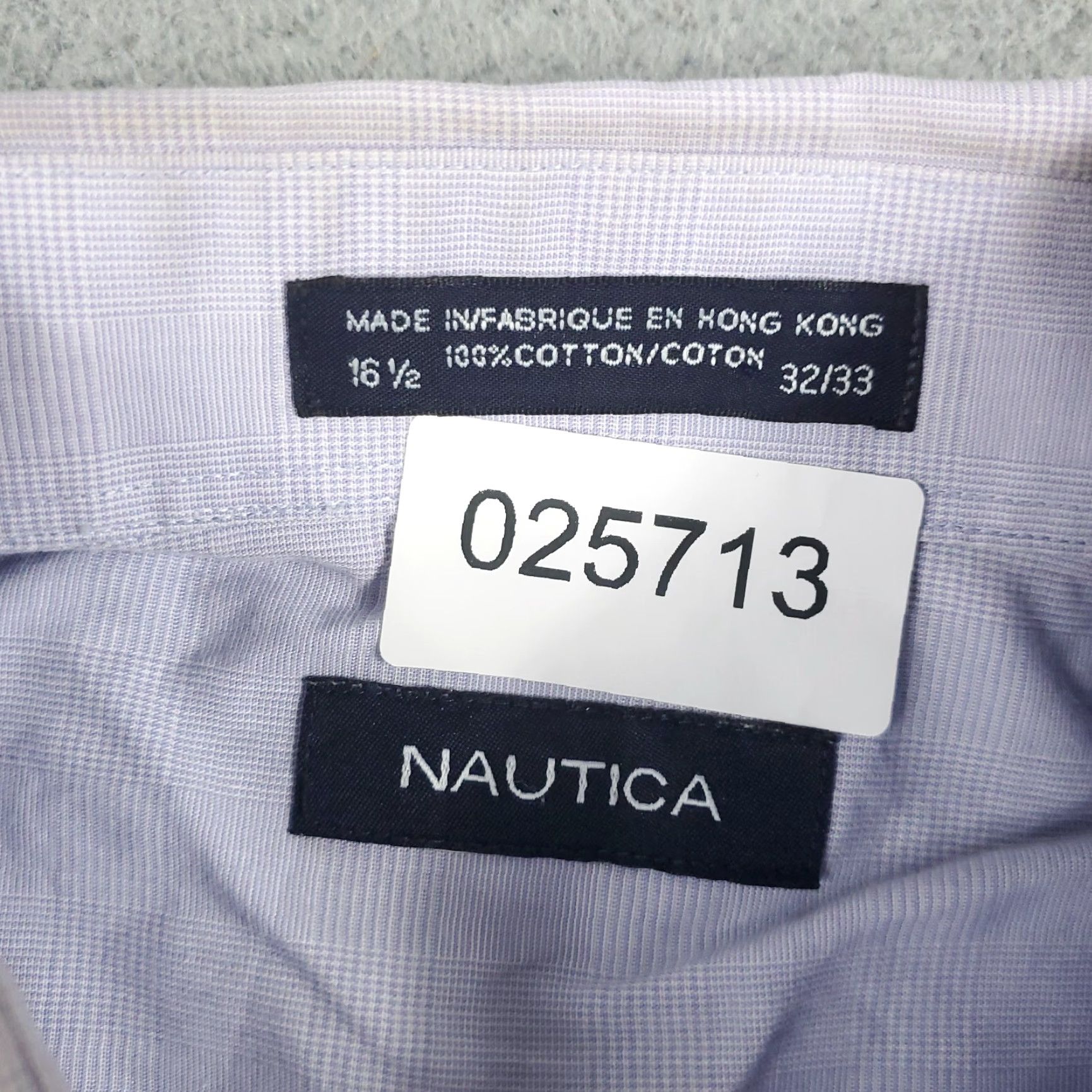 Nautica VINTAGE NAUTICA Shirt Mens Size 16.5 Blue Plaid Button-Up Long Sleeve Casual Dress Shirt (Blue) Mens Size US L / EU 52-54 / 3 - 7 Thumbnail