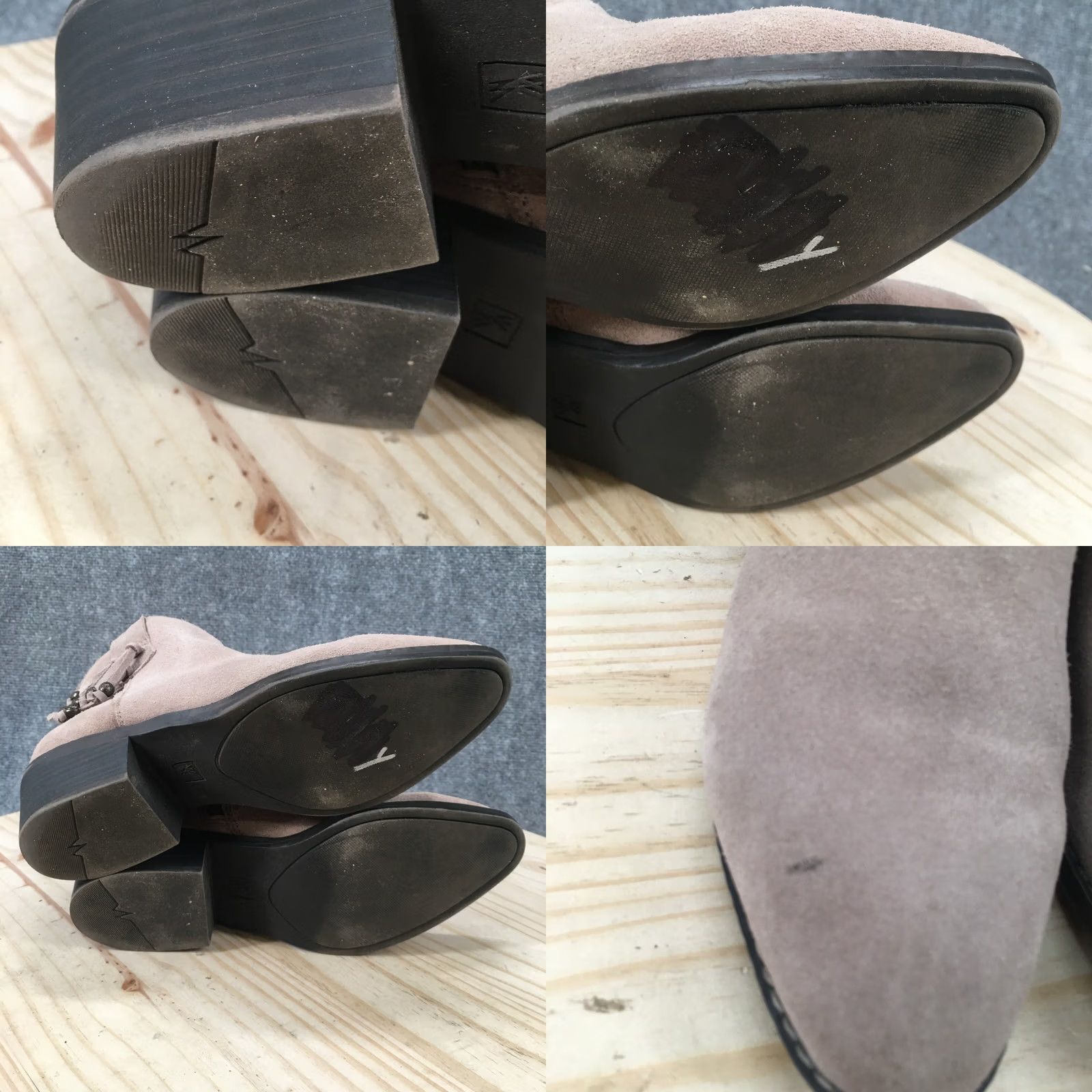 Vintage White Mountain Boots Womens 8.5 M Havana Ankle Booties Beige Leather Zip Boots Size US 9 / IT 39 - 8 Thumbnail