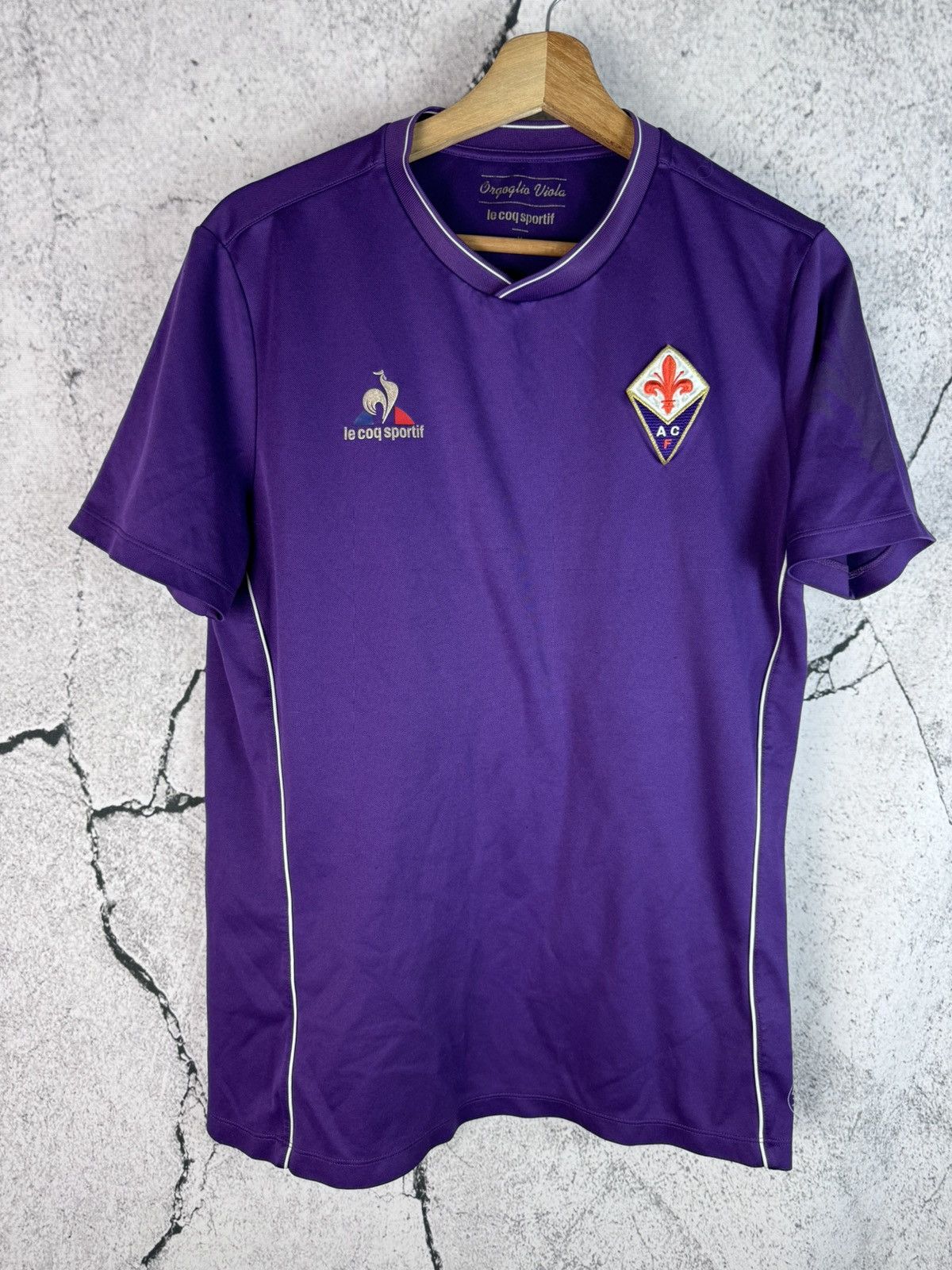 Soccer Jersey Vintage Fiorentina Le Coq sportif home soccer jersey Grailed