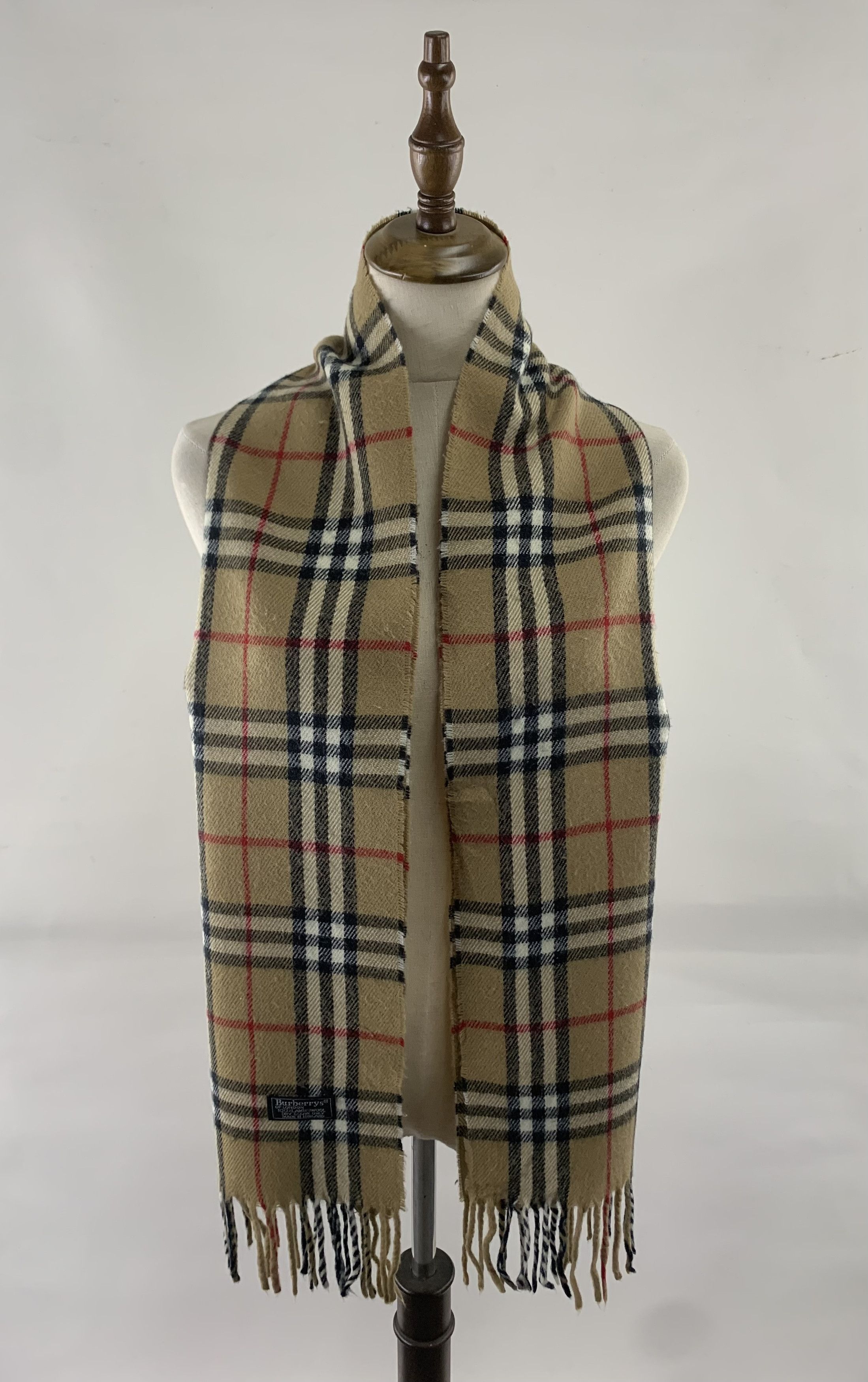 Burberry Burberry Scarf Wool Muffler Neck Wrap BL9321 Size ONE SIZE - 1 Thumbnail