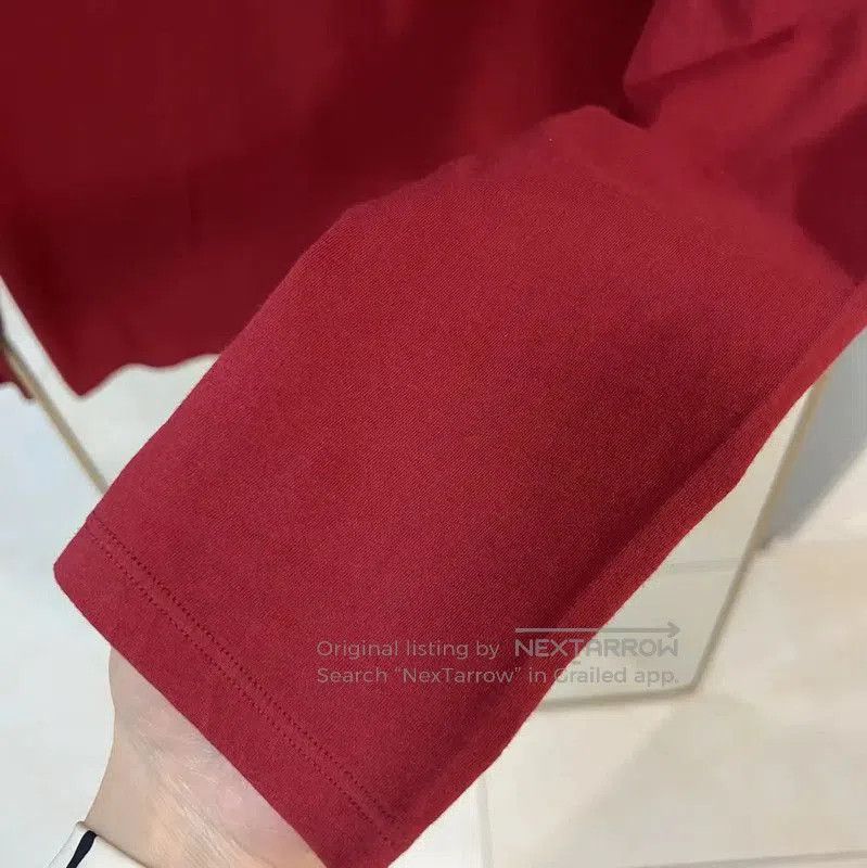 Burberry Burberry Red Cotton Long Sleeve T. Size US M / EU 48-50 / 2 - 4 Thumbnail