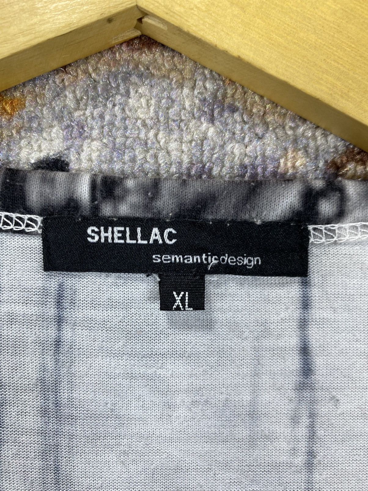 Shellac Rare Japanese Brand Aop Semantic Design x Shellac T-shirt Size US XL / EU 56 / 4 - 3 Thumbnail