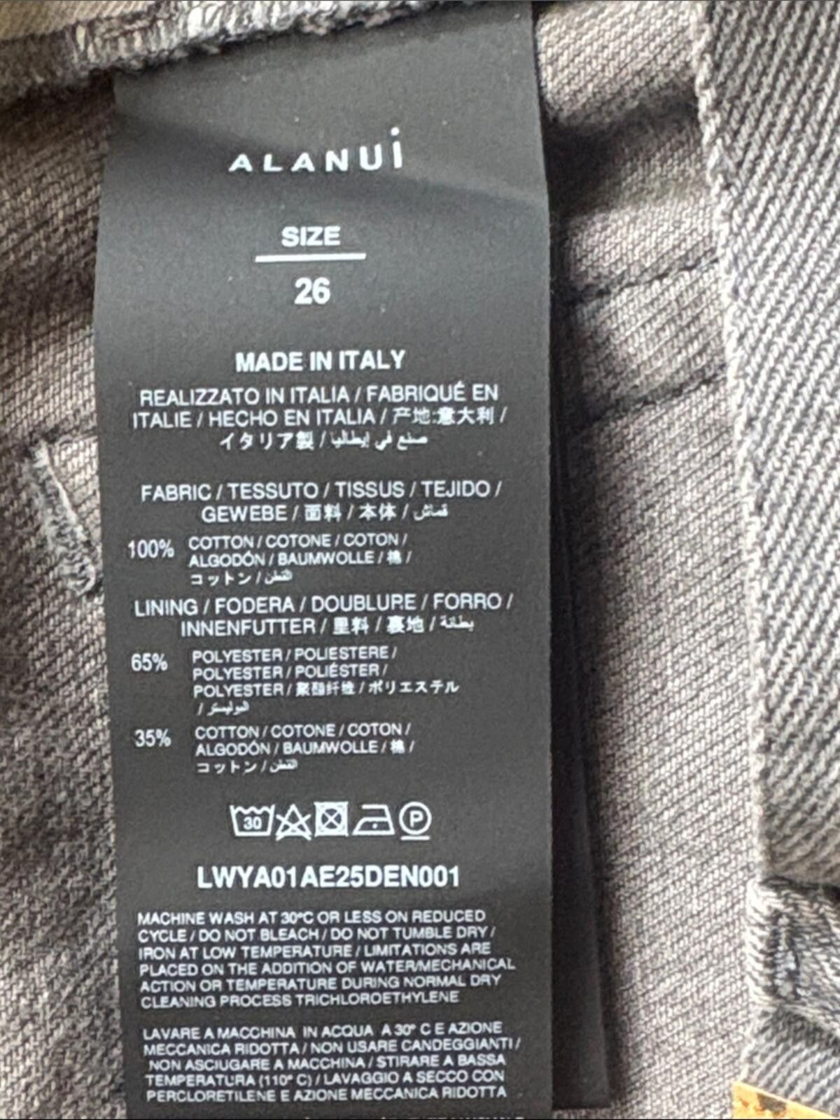 Alanui Alanui Made in Italy Free Horizons Jeans Grey Size 26 Size 26" / US 2 / IT 38 - 11 Thumbnail