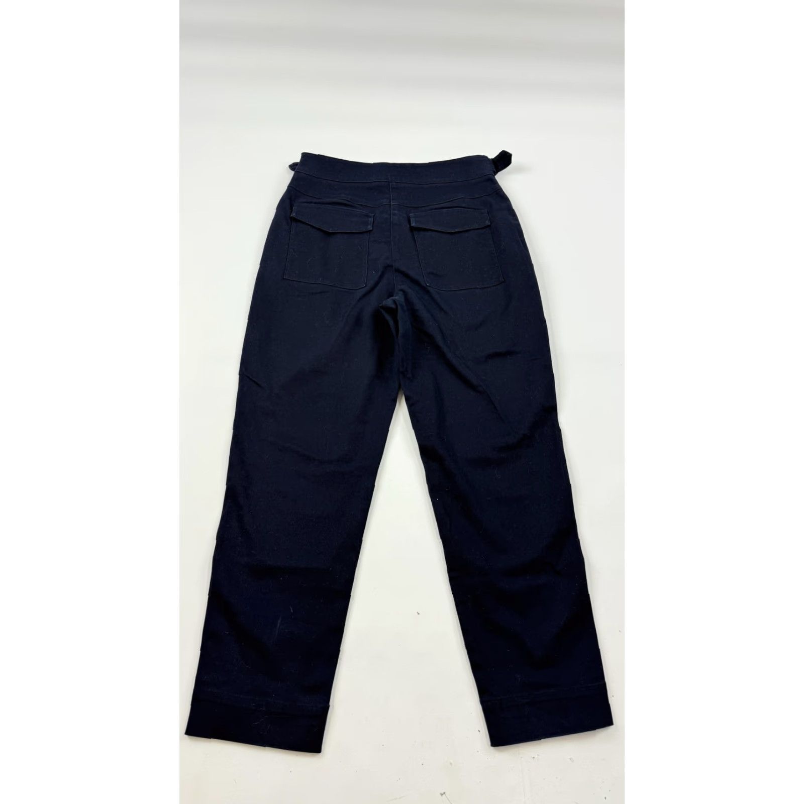Ted Baker Ted Baker London Pants Womens 2 Black High Waist Belted Tapered Leg Ankle - Dress Pants, Women, Twill, Pockets, Buckle, Pleated, 24in Inseam Size 26" / US 2 / IT 38 - 6 Thumbnail