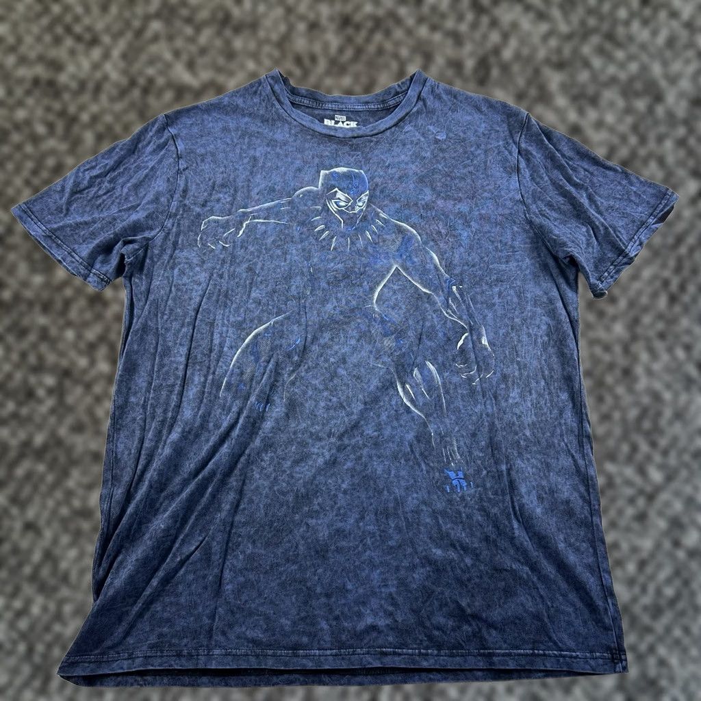 Vintage Marvel Black Panther Short Sleeve T Shirt Mens XL Comics Blue Size US XL / EU 56 / 4 - 1 Thumbnail