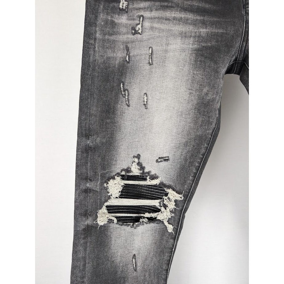 Amiri o1rshd1 MX1 Bandana Jeans in Black Size US 36 / EU 52 - 6 Thumbnail